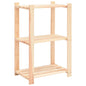 3-Tier Storage Rack 60X38X90 Cm Solid Wood Pine 150 Kg