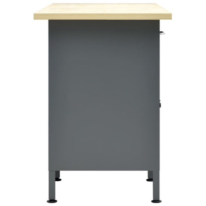 Workbench Black 160X60X85 Cm Steel