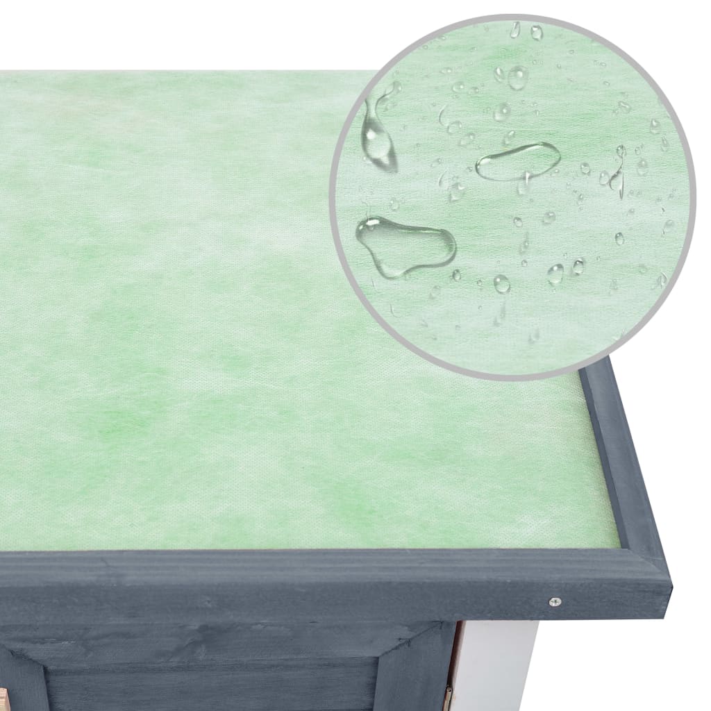 Outdoor Rabbit Hutch 4 Doors Wood