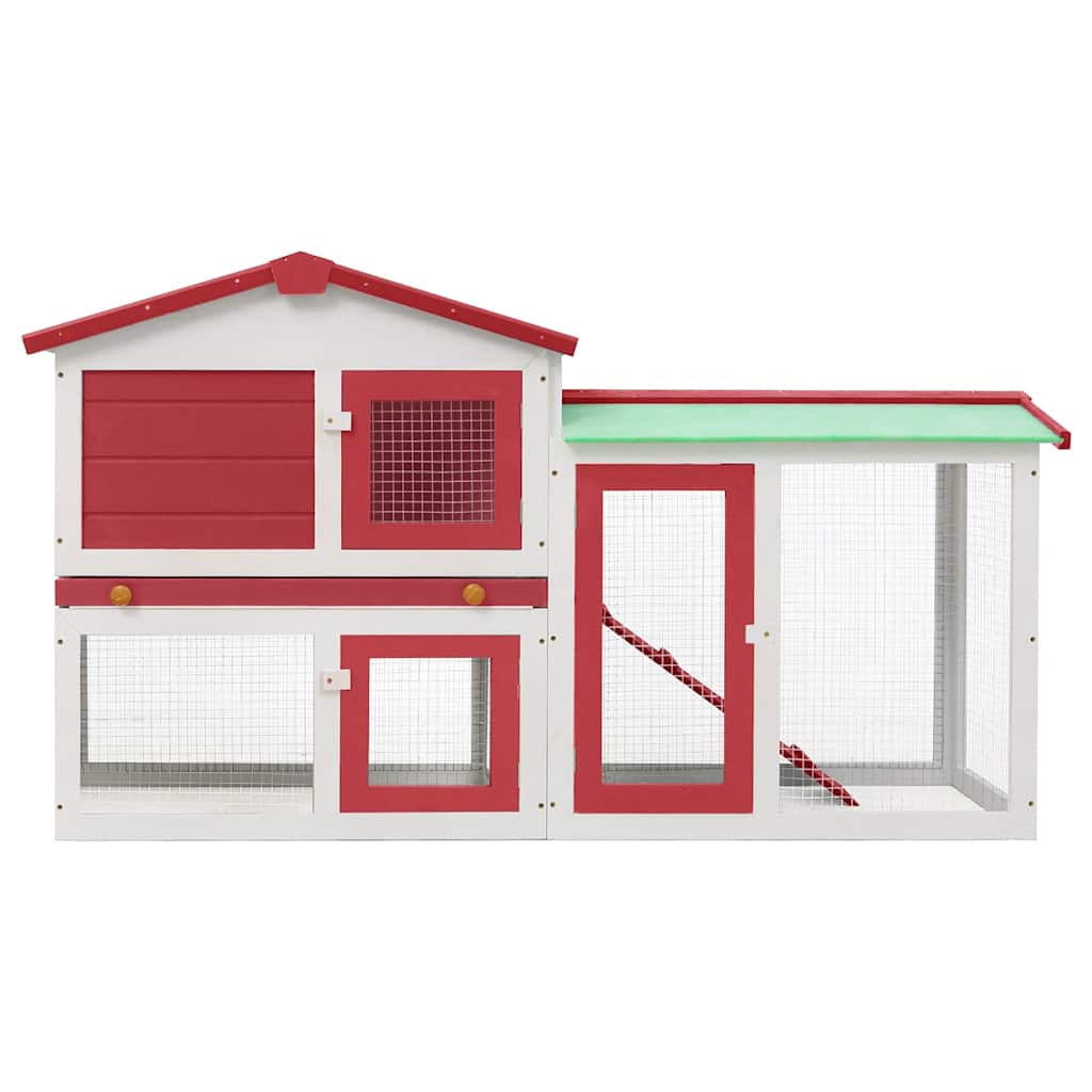 Outdoor Large Rabbit Hutch 145X45X84 Cm Wood