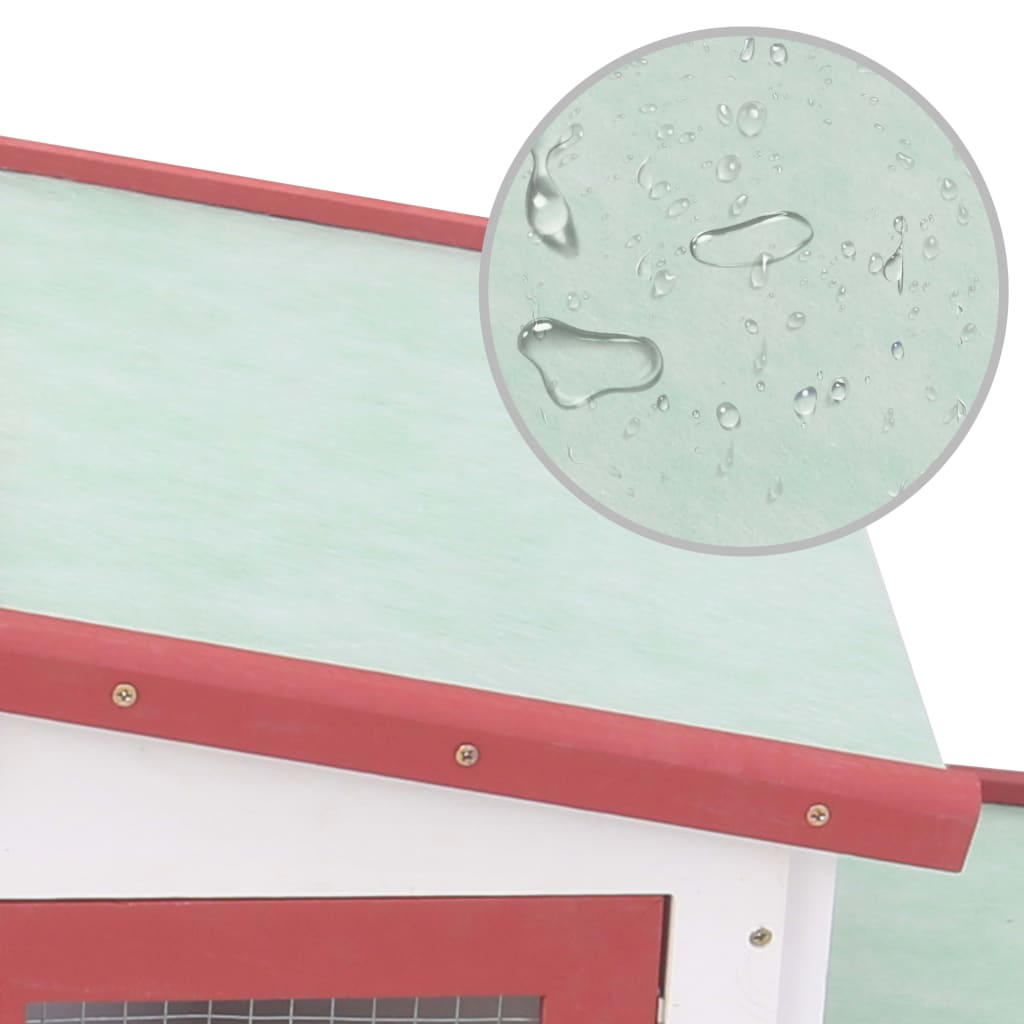 Outdoor Large Rabbit Hutch 201X45X85 Cm Wood