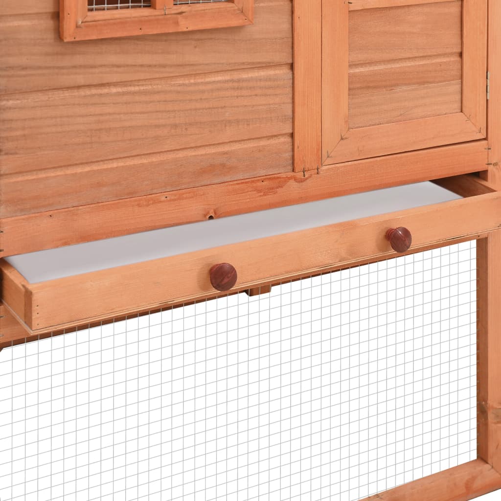 Chicken Coop With Nest Box Solid Fir Wood