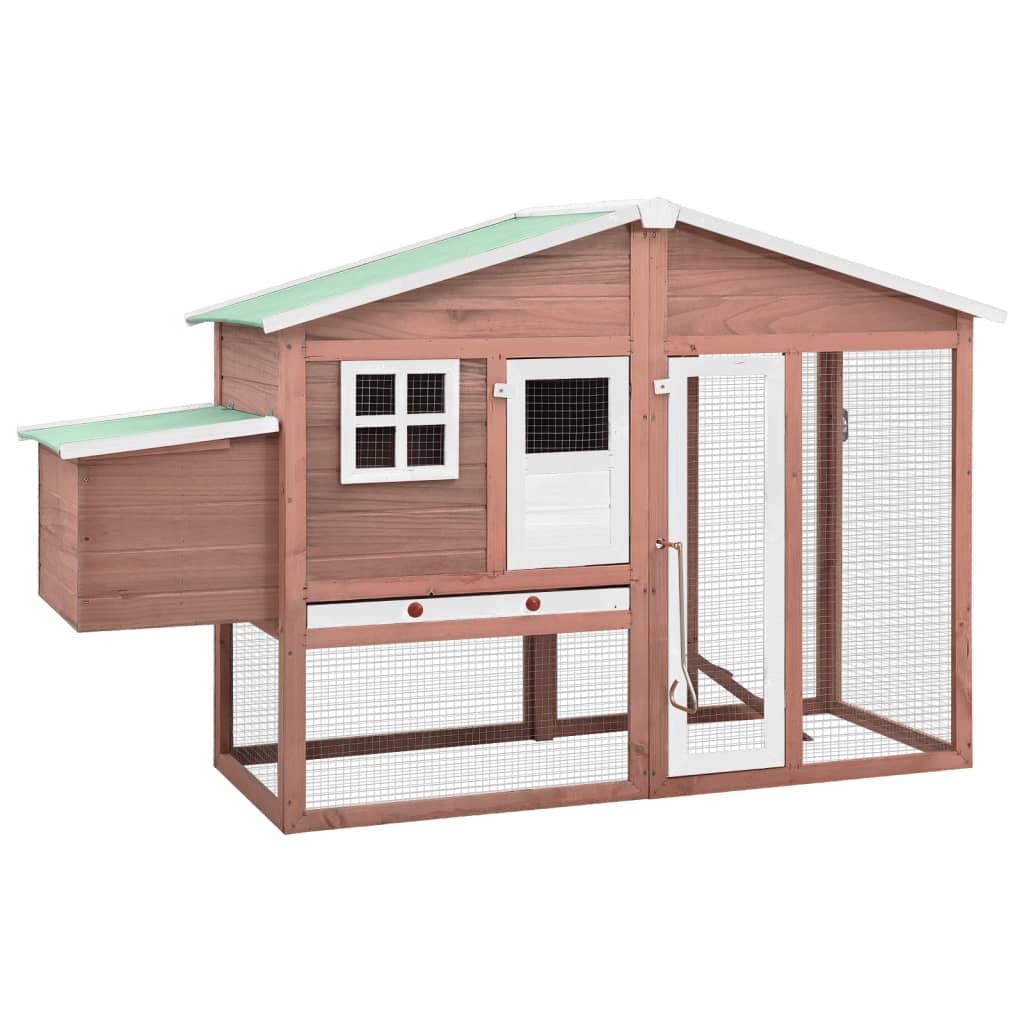 Chicken Coop With Nest Box Solid Fir Wood