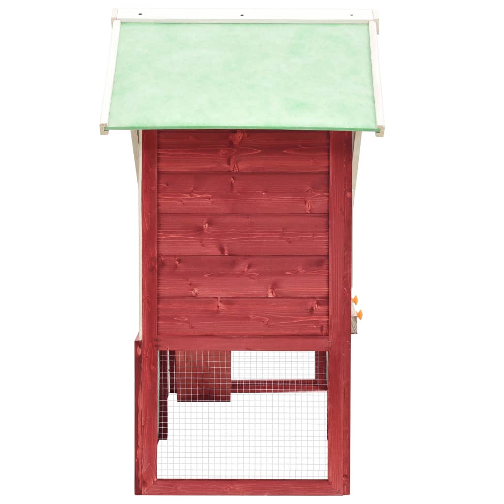 Rabbit Hutch 140X63X120 Cm Solid Firwood