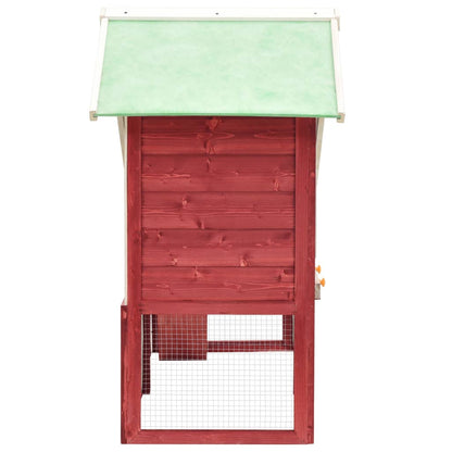 Rabbit Hutch 140X63X120 Cm Solid Firwood