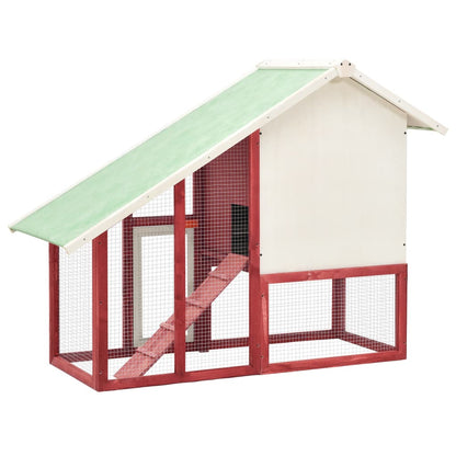 Rabbit Hutch 140X63X120 Cm Solid Firwood