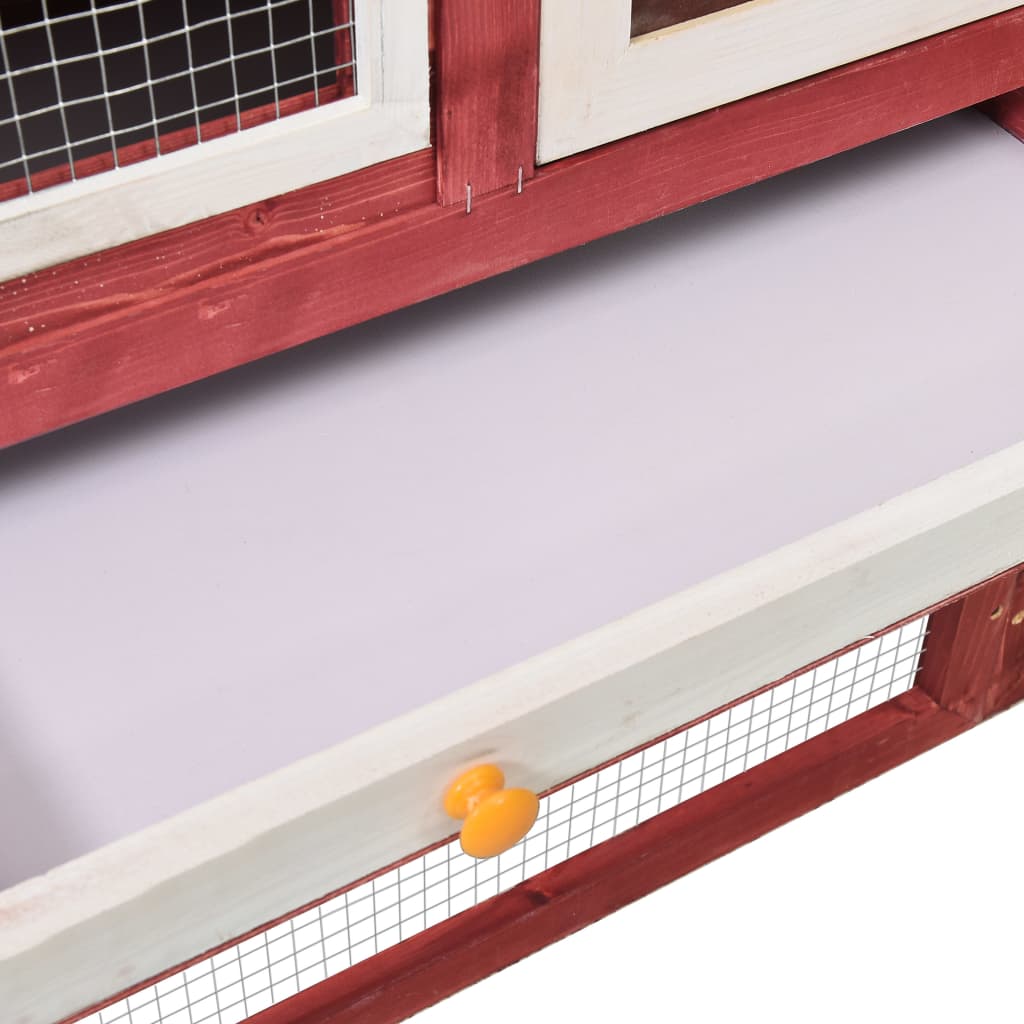 Rabbit Hutch 140X63X120 Cm Solid Firwood