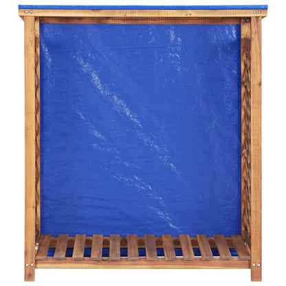 Firewood Storage Shed 105X38X115 Cm Solid Acacia Wood