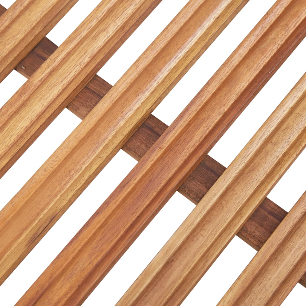 Bath Mats 2 Pcs Solid Acacia Wood 56X37 Cm