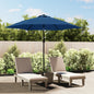Garden Parasol With Led Lights And Steel Pole 300 Cm