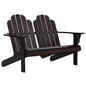 Double Adirondack Chair Wood
