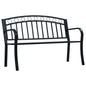 Garden Bench With A Table 125 Cm Steel