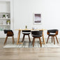 Dining Chair Bent Wood And Faux Leather