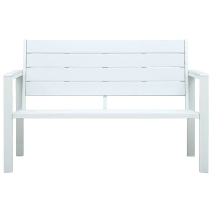 Garden Bench 120 Cm Hdpe Wood Look