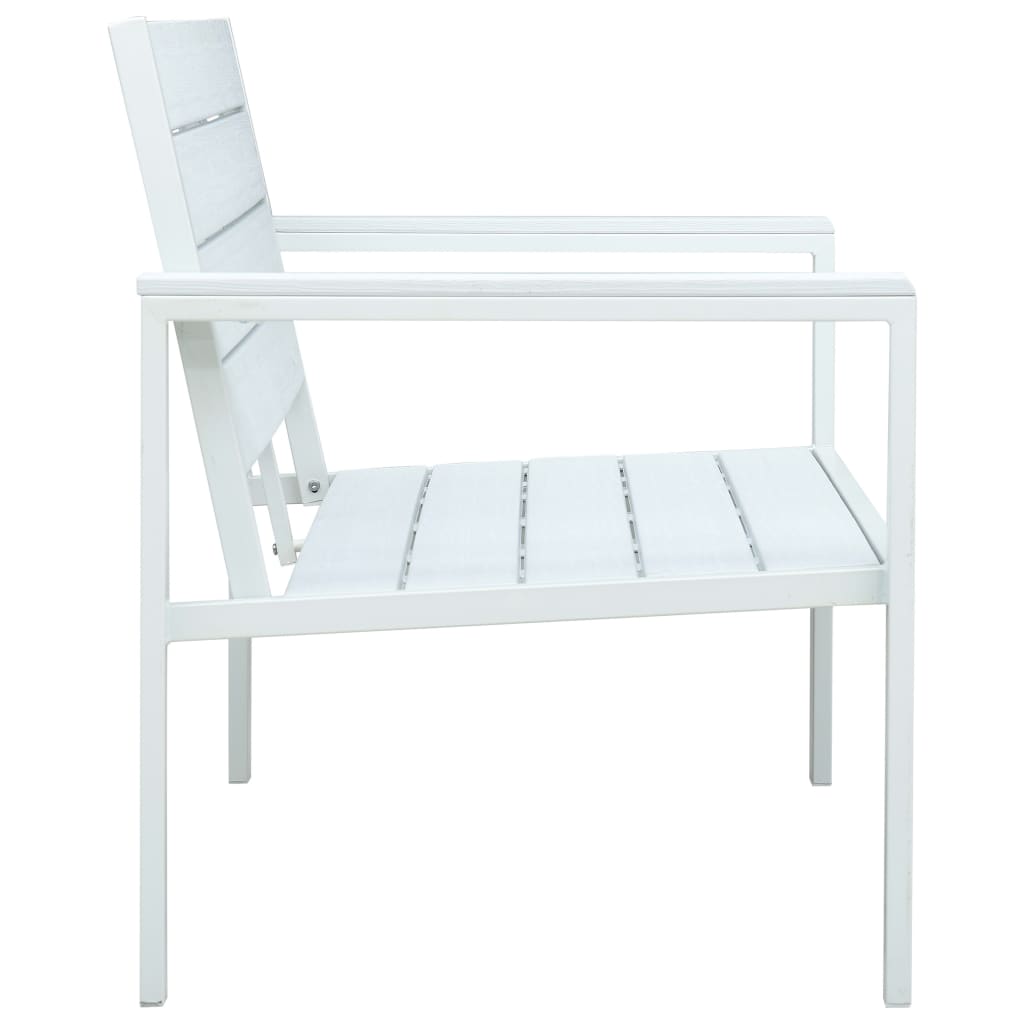 Garden Bench 120 Cm Hdpe Wood Look