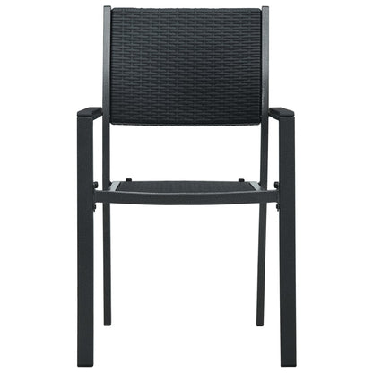 Garden Chairs 4 Pcs Plastic Rattan Look