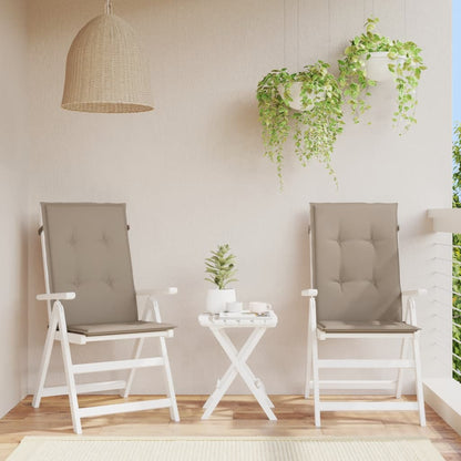 Garden Highback Chair Cushions 6 Pcs Fabric