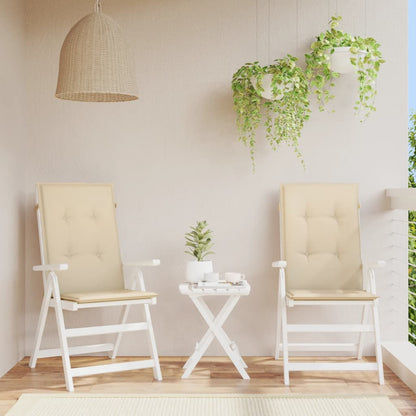 Garden Highback Chair Cushions 6 Pcs Fabric