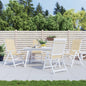 Garden Highback Chair Cushions 6 Pcs Fabric
