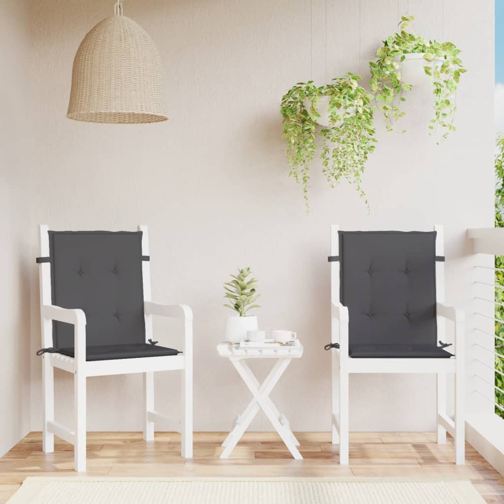 Garden Lowback Chair Cushions 6 Pcs Oxford Fabric