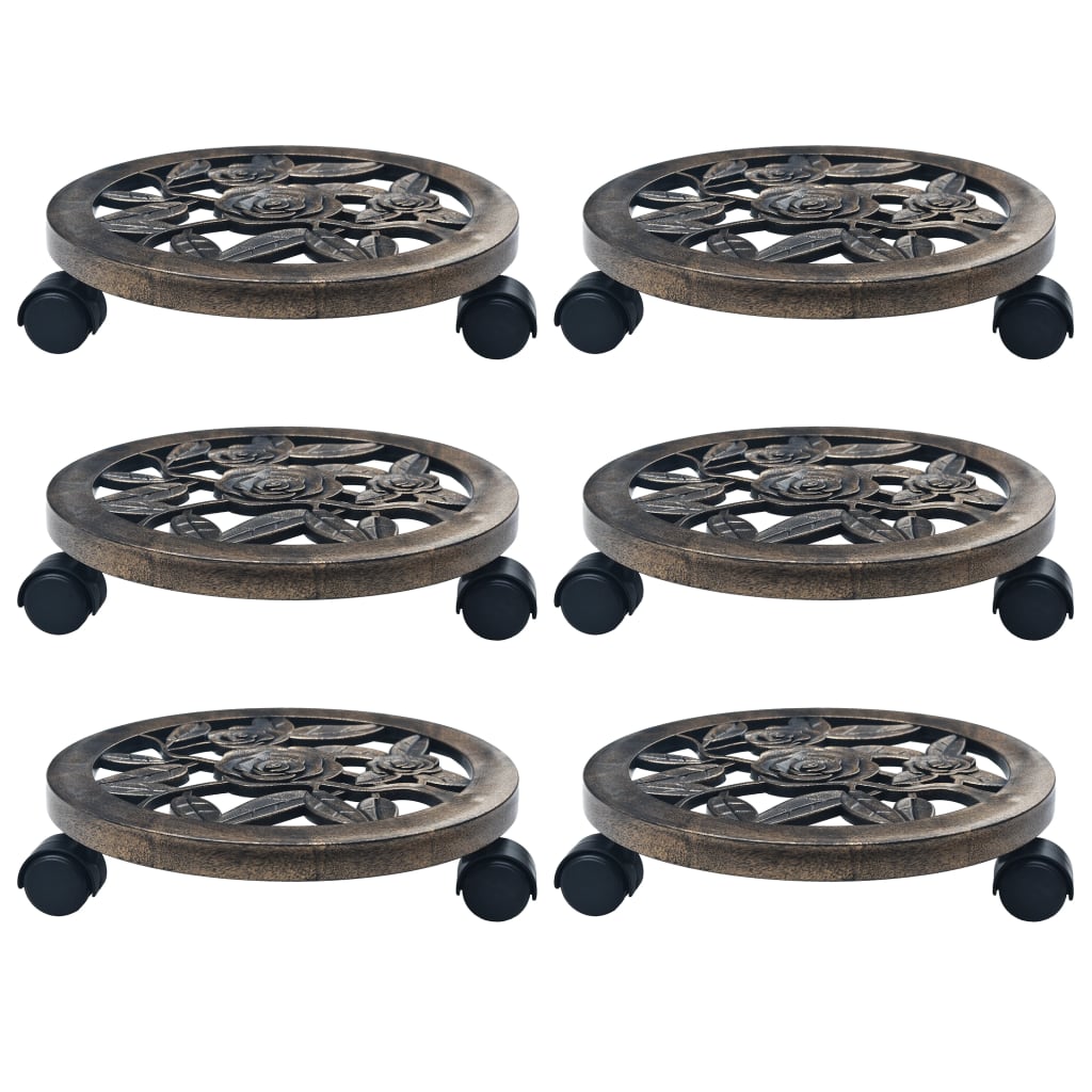 Plant Trolleys 6 Pcs Plastic