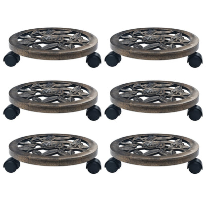 Plant Trolleys 6 Pcs Plastic