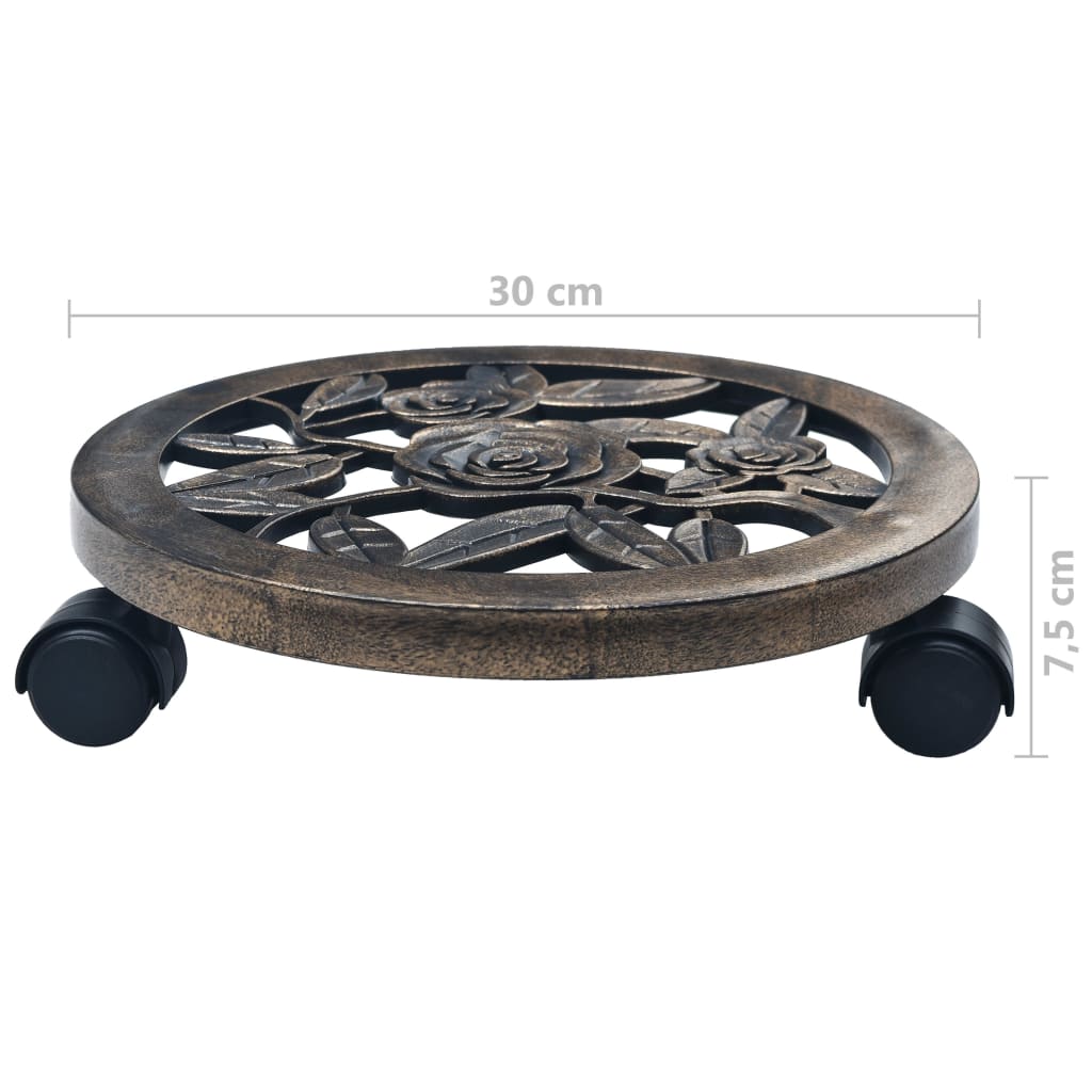 Plant Trolleys 6 Pcs Plastic