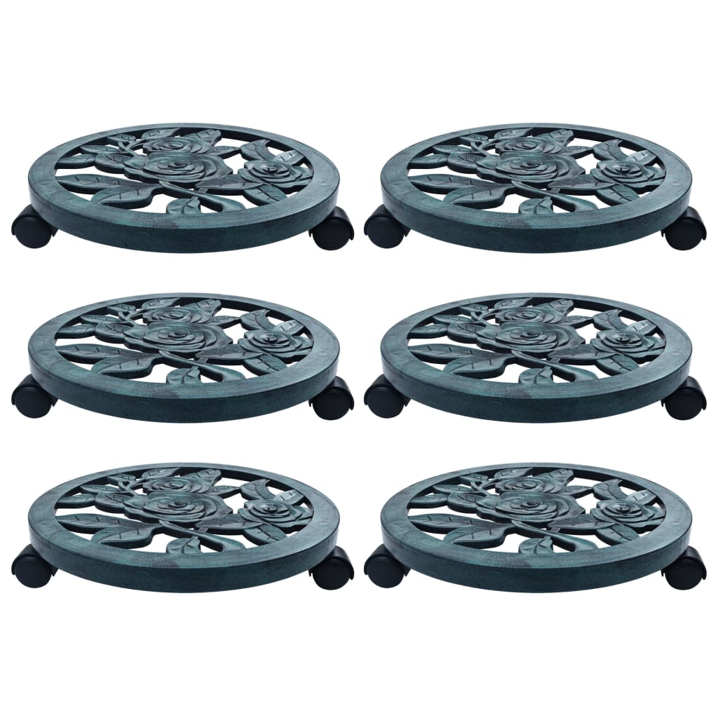 Plant Trolleys 6 Pcs Plastic