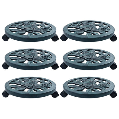 Plant Trolleys 6 Pcs Plastic