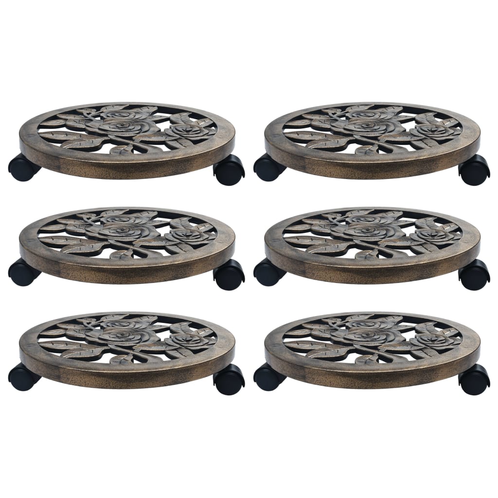 Plant Trolleys 6 Pcs Plastic