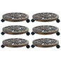Plant Trolleys 6 Pcs Plastic