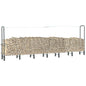 Firewood Rack Black Steel