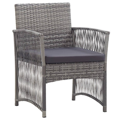 Garden Armchairs With Cushions 2 Pcs Poly Rattan