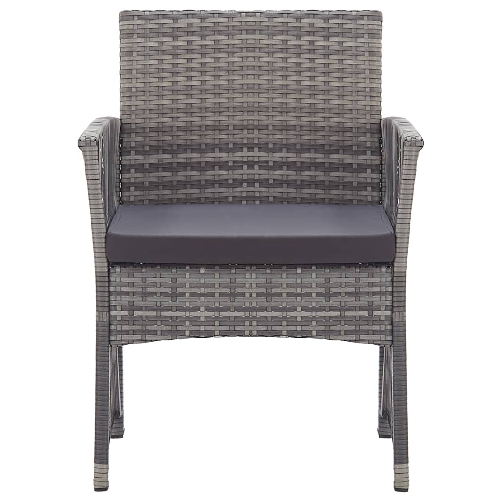 Garden Armchairs With Cushions 2 Pcs Poly Rattan