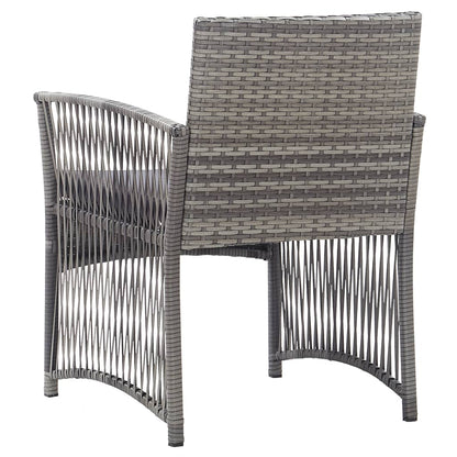 Garden Armchairs With Cushions 2 Pcs Poly Rattan