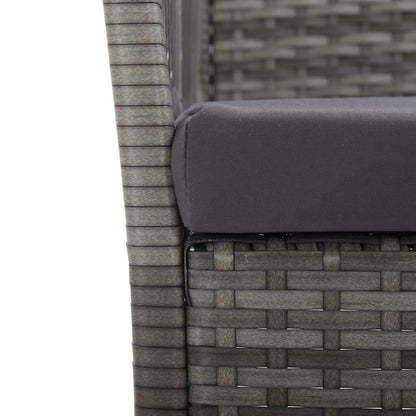 Garden Armchairs With Cushions 2 Pcs Poly Rattan