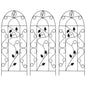 Plant Climbing Racks 3 Pcs Black 40X100 Cm Iron