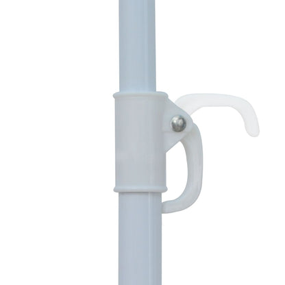 Beach Umbrella Shelter Blue And White 180 Cm Fabric