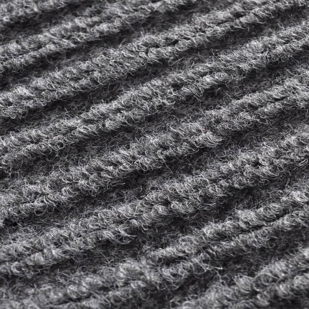 Pvc Door Mats 2 Pcs Grey 90X60 Cm
