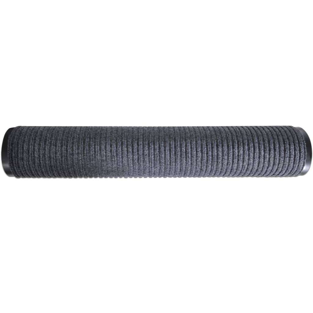 Pvc Door Mats 2 Pcs Grey 90X60 Cm