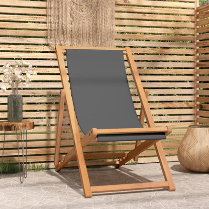Folding Beach Chair Solid Wood Teak
