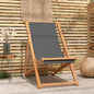 Folding Beach Chair Solid Wood Teak