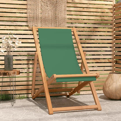 Folding Beach Chair Solid Wood Teak