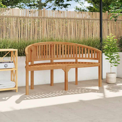Banana Bench Solid Teak Wood