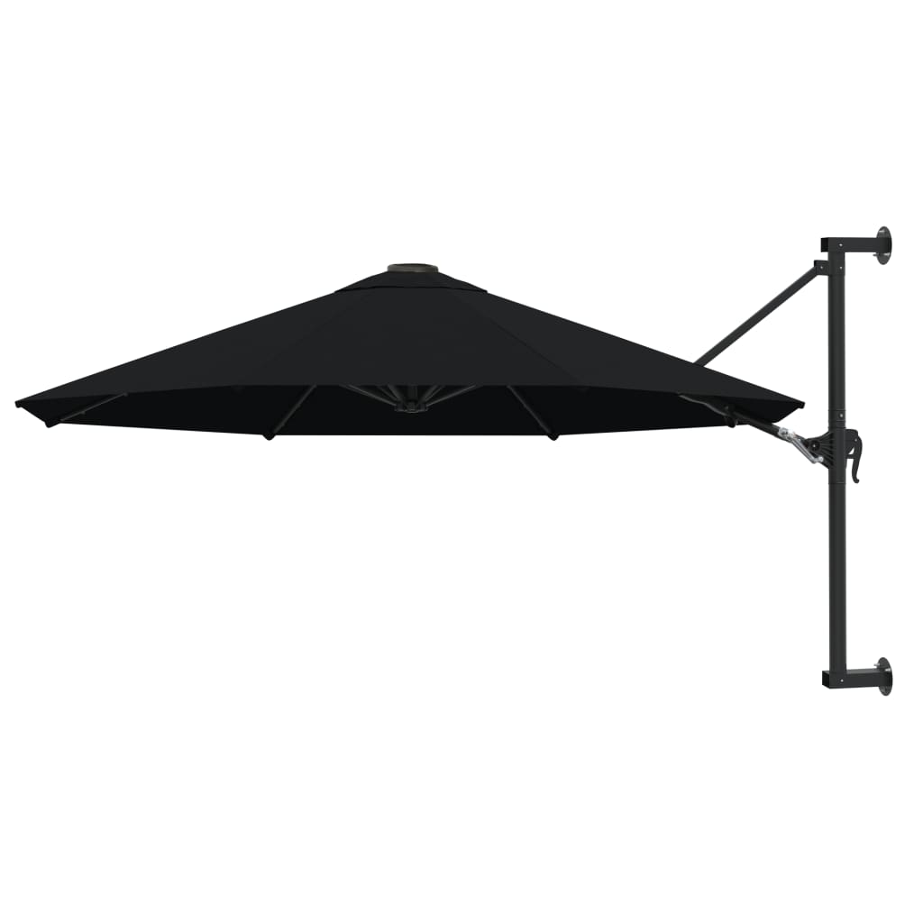Wall-Mounted Garden Parasol With Metal Pole 300 Cm