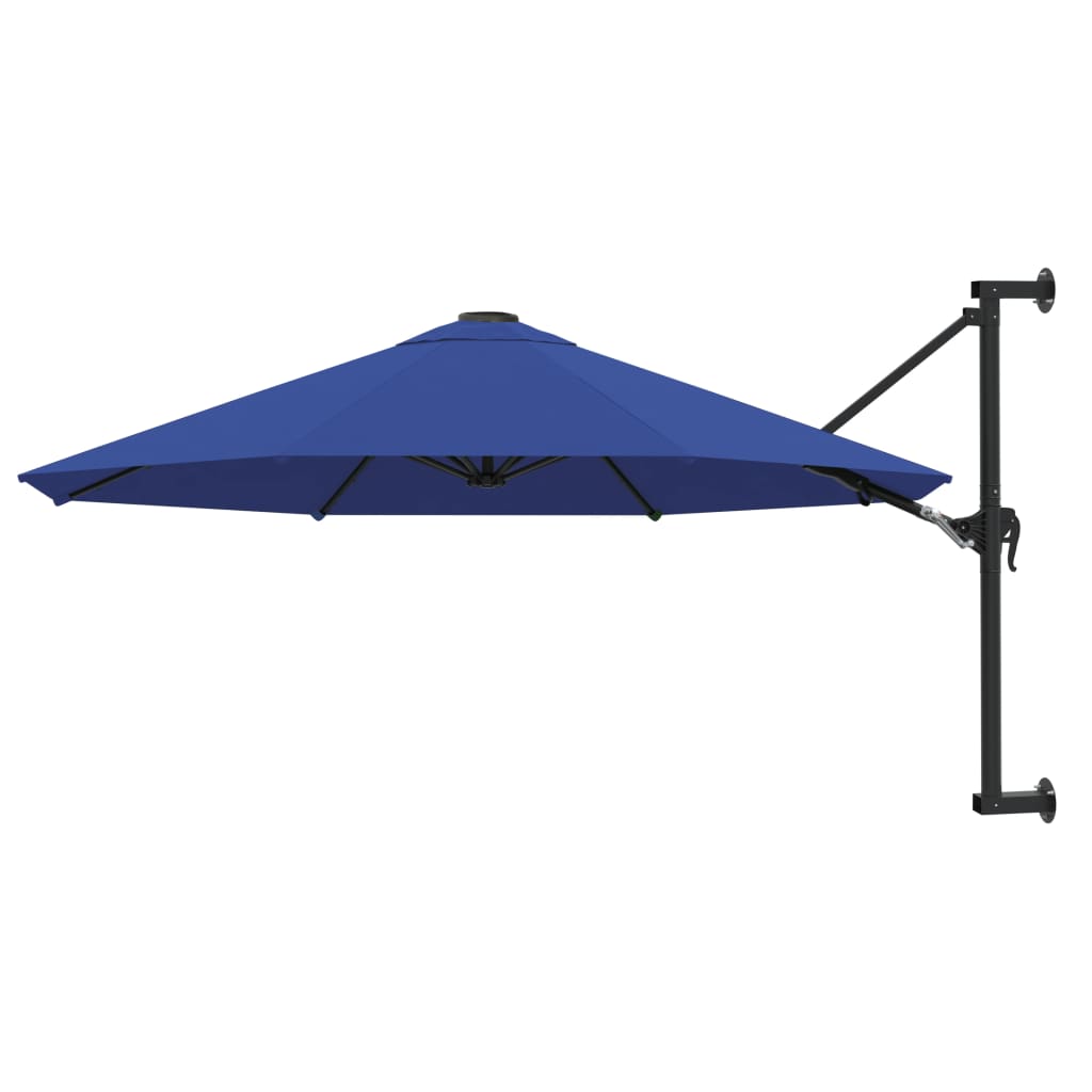 Wall-Mounted Garden Parasol With Metal Pole 300 Cm