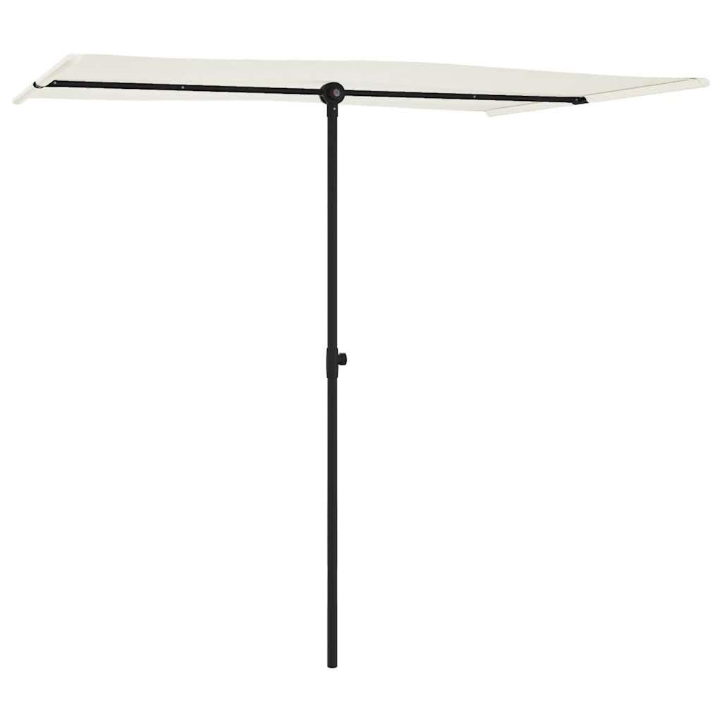 Garden Parasol With Aluminium Pole 2X1.5 M
