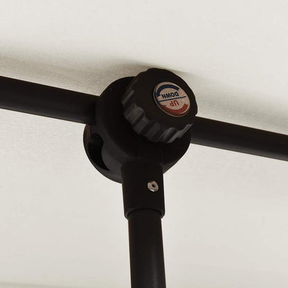 Garden Parasol With Aluminium Pole 2X1.5 M