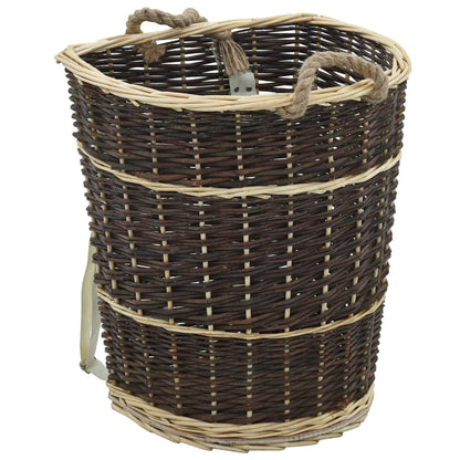 Firewood Backpack With Carrying Belts Natural Willow