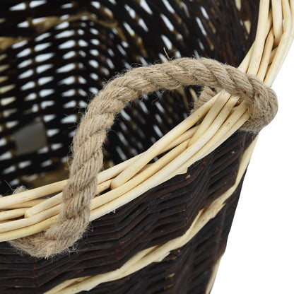 Firewood Backpack With Carrying Belts Natural Willow